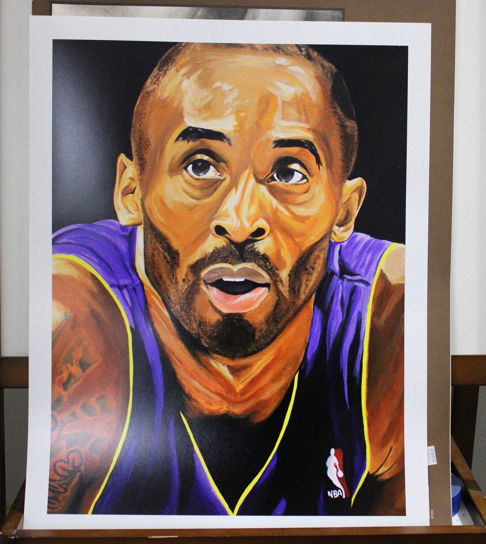 Kobe Bryant Acrylic Painting Fine Art Original Painting Etsy