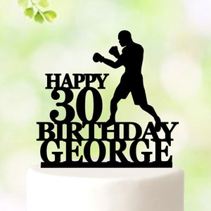 Boxing cake topper, Boxer cake topper, Boxer birthday decorations, Boxing Glove Cake Topper, Personalized Birthday Topper, boxer topper 5158