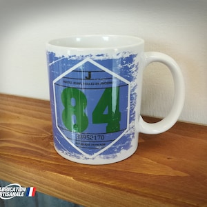 Old car sticker mug 1984