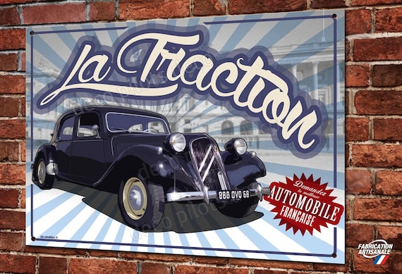 Plaque métal reproduction publicité Automobiles GOBRON anciennes autos  avant guerre, déco garage voiture de collection. -  France