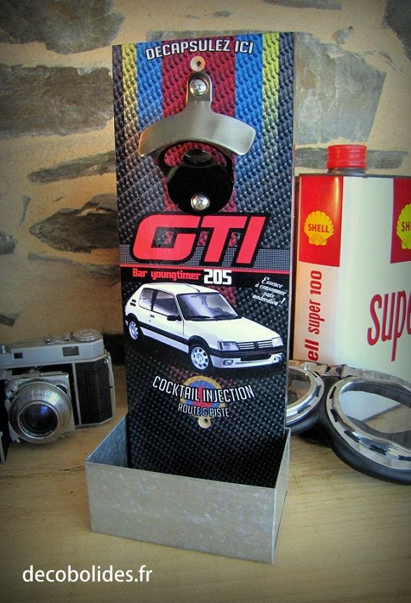 Décapsuleur Mural Peugeot 205 Gti Bar Youngtimer Déco Bar Garage Peugeot.
