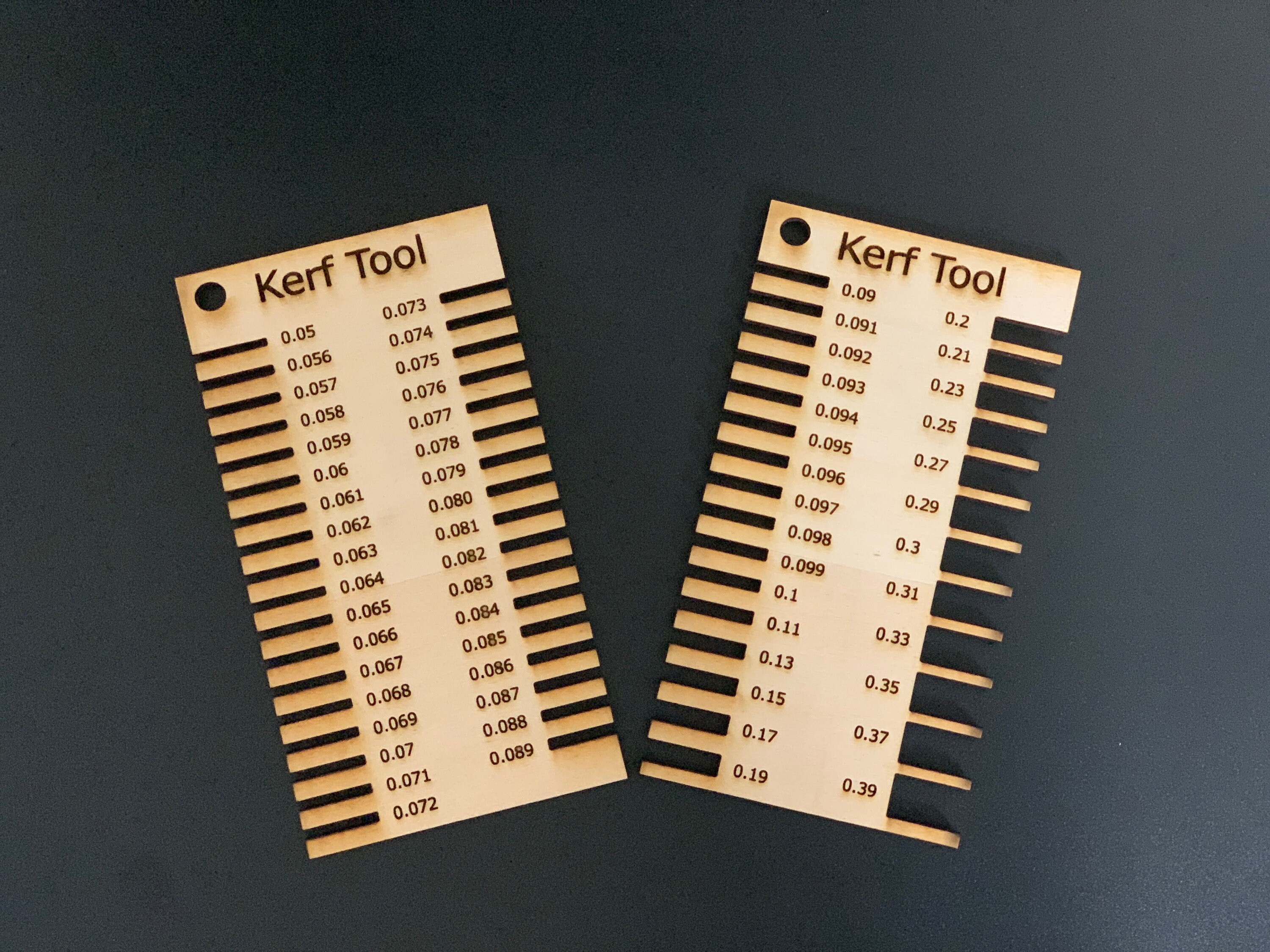 Kerf Tool for Lasers, Laser SVG File, Digital Download, for 1/8 to 1/4