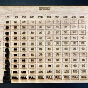 Settings Test for Cutting, Laser SVG File, Digital Download, For 1/8&quot; to 1/4&quot; material