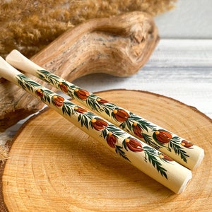 Long flower cigarette holder, Slim cigarette holder, Wooden regular cigarette holder, Wood mouthpiece.