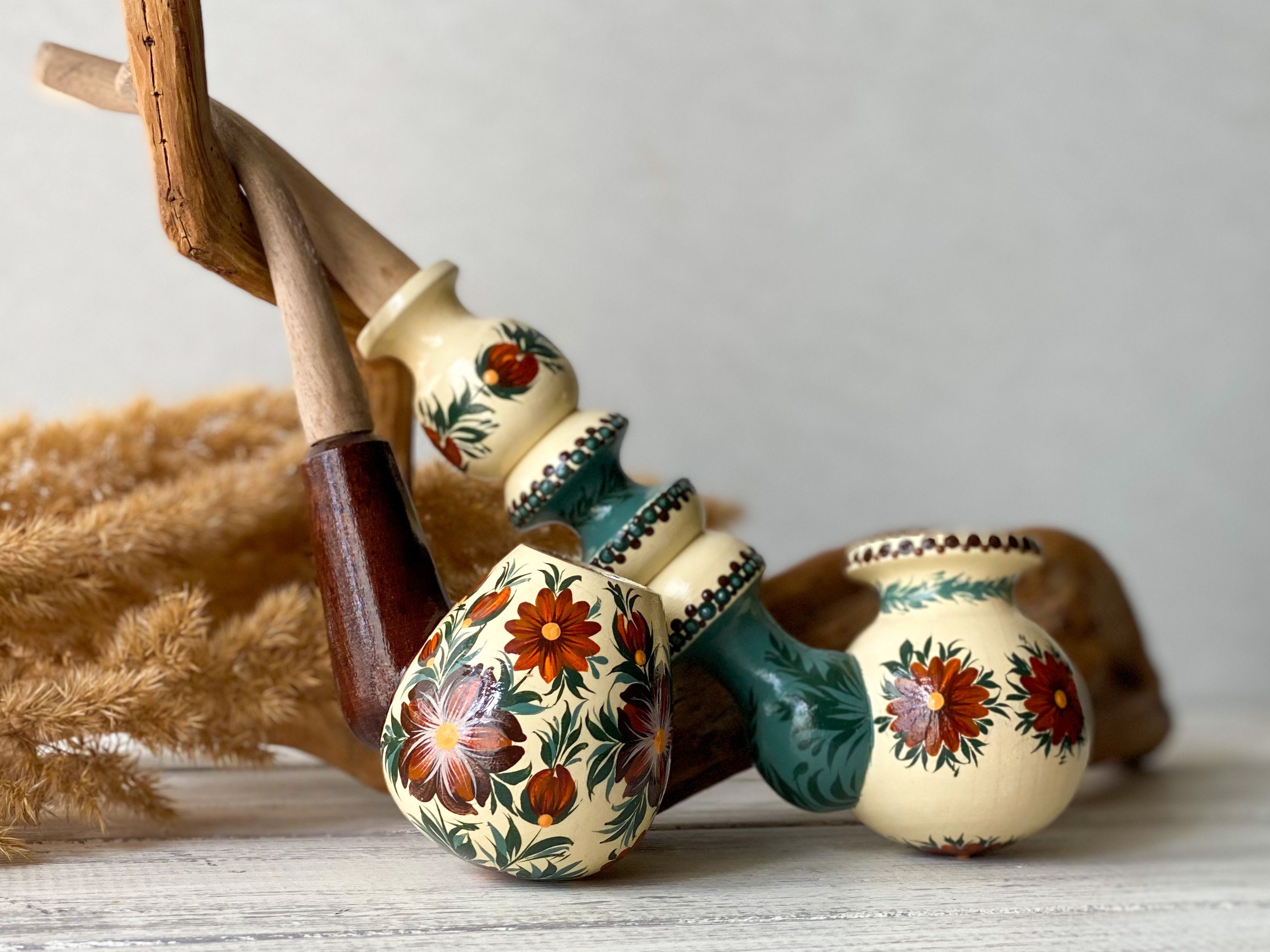 Girly Pipe Smoking Bowl Wooden Pipe Smoking Pipe Wooden - Etsy