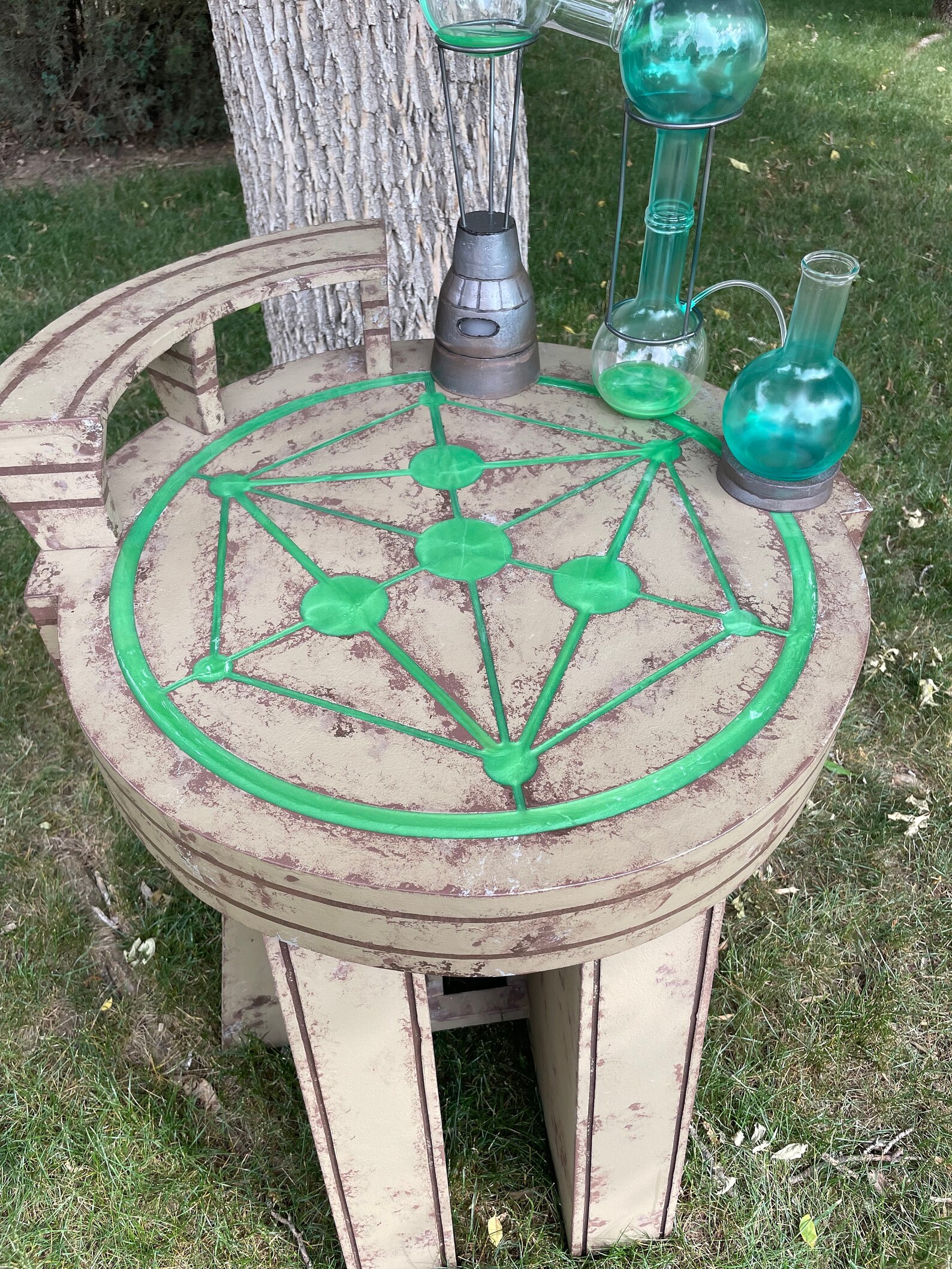 Skyrim Alchemy table Alchemist coffee bar table Resin Etsy