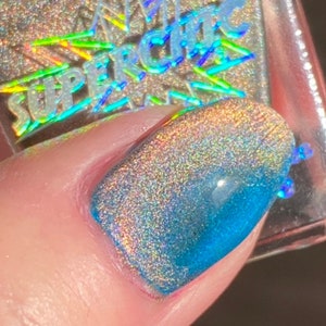 Copper Bengal Holographic Multichrome Magnetic Cat Eye Topper - Nail Polish or UV LED GEL Polish