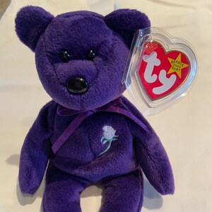 Beanie Baby - Rare Princess Diana Bear