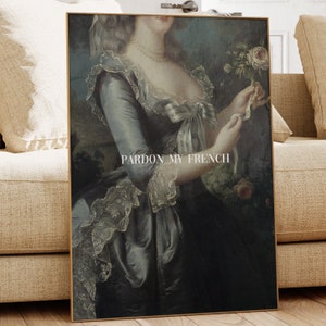 Pardon My French, PRINTED wall art, gallery wall art, large wall art, lyrics quote