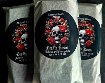 Deadly Roses Vegan Soy Wax Melt Bar