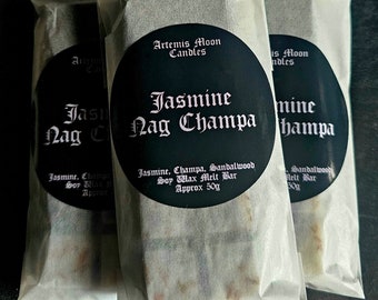 Nag Champa Jasmine - Incense scented vegan soy wax melt bar