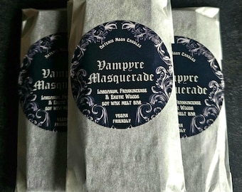 Vampyre Masquerade - Labdanum, frankincense & exotic woods soy wax melt bar