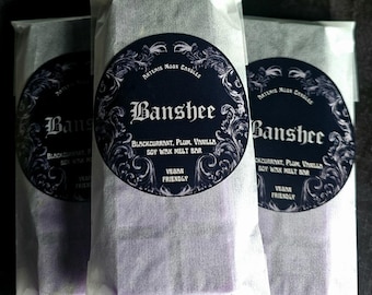 Banshee - Sparkling Blackcurrant, Plum & Vanilla Vegan Botanical Soy Wax Melt