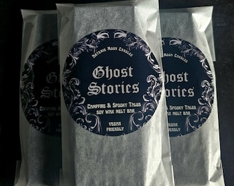 Ghost Stories NEW RECIPE! ~ Campfire bonfire vegan spooky Halloween soy wax melt bar