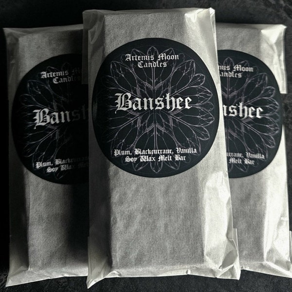 Banshee - Plum, Blackcurrant & Vanilla Vegan Soy Wax Melt Siouxsie