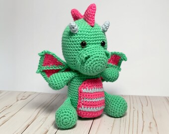 Dragon crochet pattern, crochet dragon pattern, amigurumi dragon, amigurumi plush, magic animal crochet, kawaii dragon crochet, dragon plush