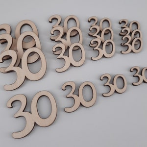 Scatter decoration 30 birthday table scatter decoration wood anniversary for crafting decorate and decorate scatter decoration laid table party decoration festivals image 1