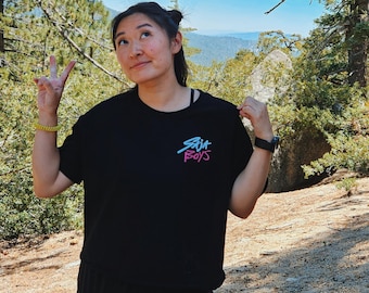 KPOP DEMON HUNTERS Saja Boys Logo Cropped T-Shirt