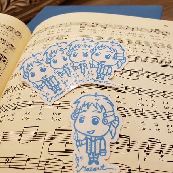 Chibi Mozart Sticker