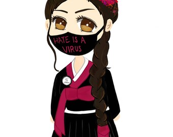 Hate is a virus - Korean Girl version