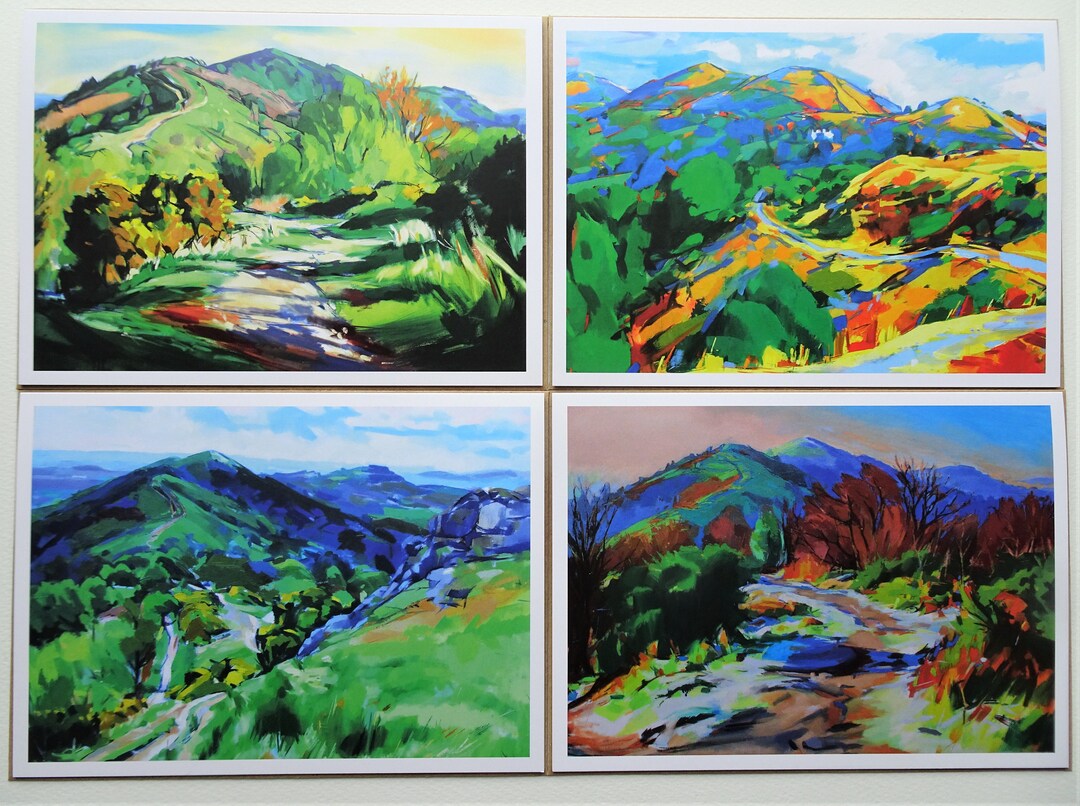 Tia Lambert Malvern Hills Oils Greetings Cards Etsy UK