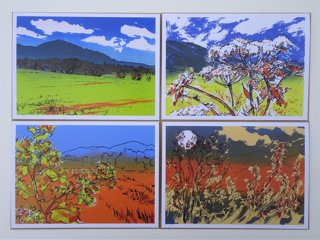 Tia Lambert Malvern Screenprint Greetings Cards Etsy UK
