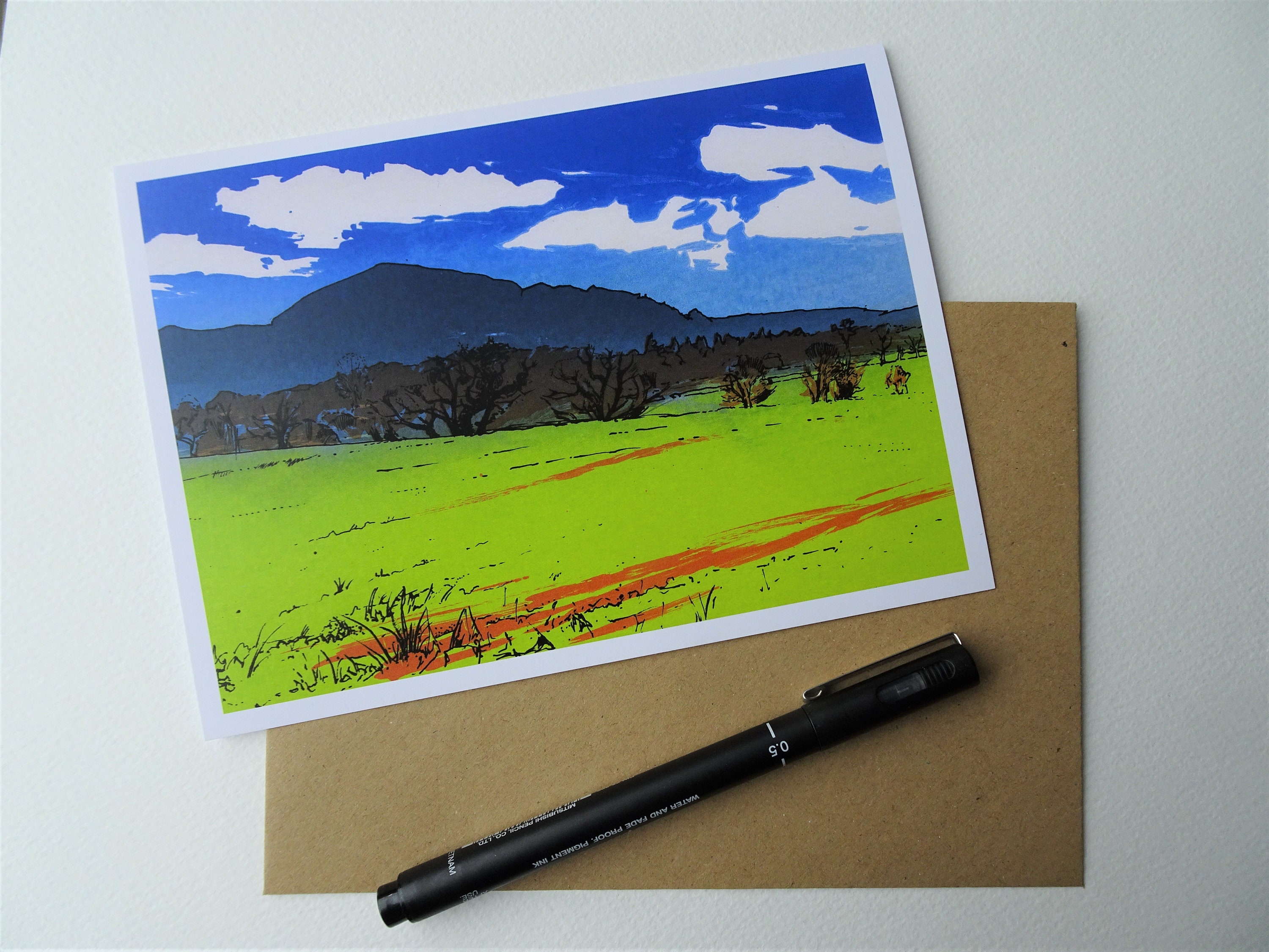 Tia Lambert Malvern Screenprint Greetings Cards Etsy UK