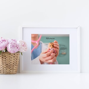 Exotic Veterinarian Gift, Hamster Vet Gift, Veterinarian Gift Thank You, Gift For Veterinarian, Vet Med Gifts, Thank You Veterinarian