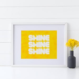 Choose To Shine, Neon Sign Art Print, Neon Decorations, Neon Print, Apartment Decor Aesthetic, Room Decor Aesthetic