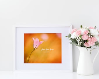 Grace Upon Grace Wall Art, Bible Verse Decoration, God’s Grace, Jesus Artwork, Faith Prints, God Printable