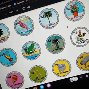 60 Fichas de la loteria 1.5 pulgadas PDF