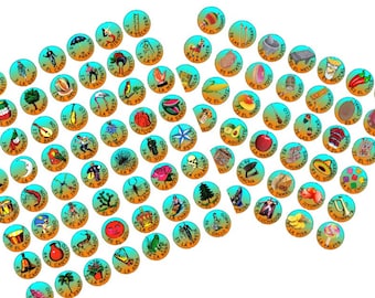 100 Loteria Circulos para Fichas PDF
