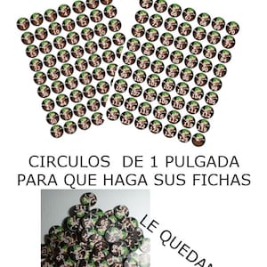 Circulos para hacer sus fichas de El Chavo