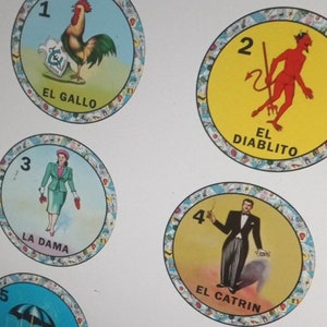 60 Fichas de la loteria 3 pulgadas, PDF