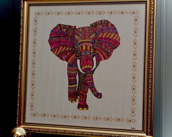 Elephant canvas picture