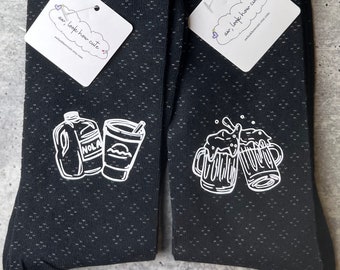 Personalized Groomsmen Socks, Custom Design on Groomsmen Socks, Bachelor Party Favor, Father of the Bride Keepsake, Best Man Gift