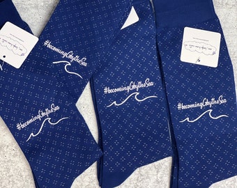 Personalized Groomsmen Socks, Bachelor Party Gift, Custom Groomsmen Socks, Gift for Sons, Fathers Day, Groomsmen Gift, Mens Dress Sock