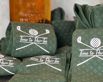 Time to Par-Tee Mens Dress Socks, Personalized Golf Socks, Matching Golf Trip Gift, Golf Bachelor Party, Funny Retirement Gift, Golf Club