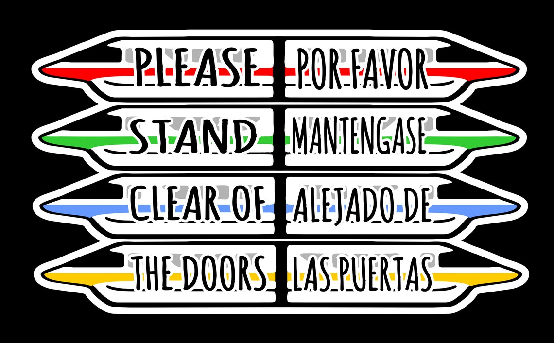 Please Stand Clear Of The Doors/Disney Monorail Sticker / Etsy