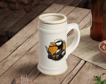 Personalized Military Beer Stein | Retirement, Promotion Gift