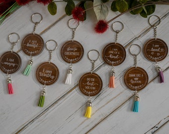 Affirmation Token | Positive Tokens | Uplifting Keychain |