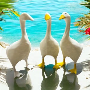 3D Printed Desk Goose Decor Novelty 8 Inch Handmade Gift