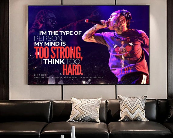 Lil Skies • Album History Poster, Hypebeast Poster, Hip Hop Poster, Urban Wall Art, Framed Wall Art, Music Posters, Rapper Poster, Lyric Art