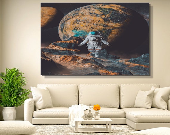 Space Art, Abstract Art, Printable Wall Art, Nursery Wall Art, Kids Wall Art Decor, Framed Wall Decor, Kids Gift, Framed Ready-To-Hang