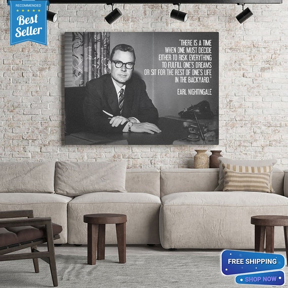 Smart Earl Nightingale/ Perfect Art Print Wall Home Decor - Gift For Men, Gift For Her, Printable Wall Art Gift, Framed Ready-To-Hang