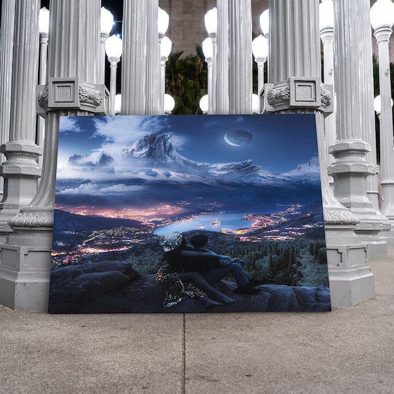 Epic Landscape Scenery | Luxury view famous print, Canvas Framed Prints, Personalized Housewarming Gift, Kids, Office, Framed Ready-To-Hang