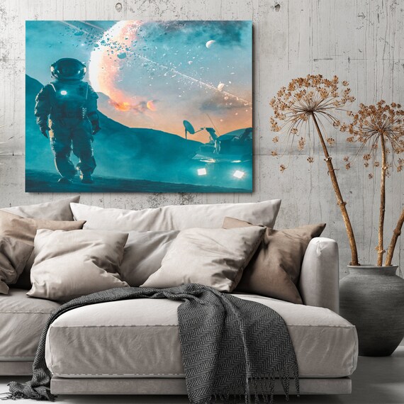 Office, Mancave, Basement, Garage, Mens Gift Home Decor Wall Art | Inspirational Wall Art For Kids Room | Canvas Art, Framed Ready-To-Hang