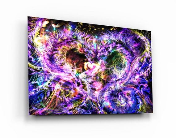 Premium Glass Wall Arts - Rare Dragon Art! - Housewarming Gift - Exclusive Home Decor - Glass Art - Wall Art - Interior Design - Home Decor
