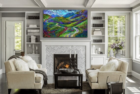Premium Glass Wall Arts - Abstract Colors - Housewarming Gift - Exclusive Home Decor - Glass Art - Wall Art - Interior Design - Home Decor