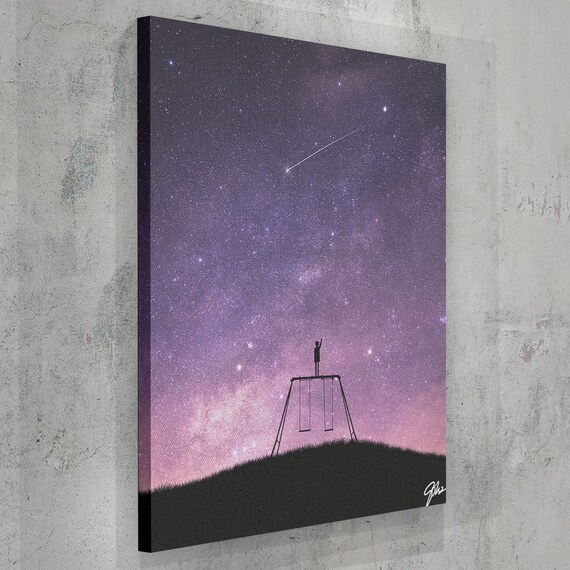 ASTRONOMY WALL ART -Canvas Print Art – Beautiful Inspirational Room Décor Art - Cosmos poster art - Office Wall Décor, Framed Ready-To-Hang